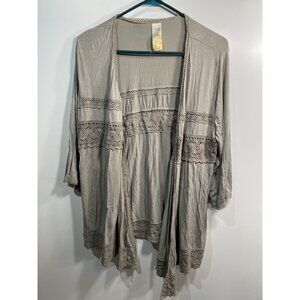 MOD BE womens long sleeve open front cardigan size large
